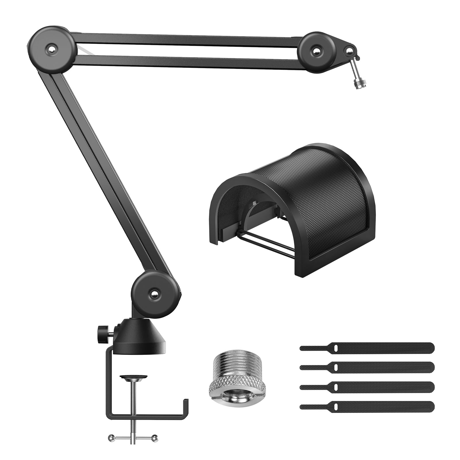 TONOR Micro Boom Arm, Bras de Perche avec élévateur pour Razer, Entièrement Réglable, Parfait pour les Podcasts, le Streaming, les Jeux, le Bureau à Domicile, 40 cm +40 cm, T40