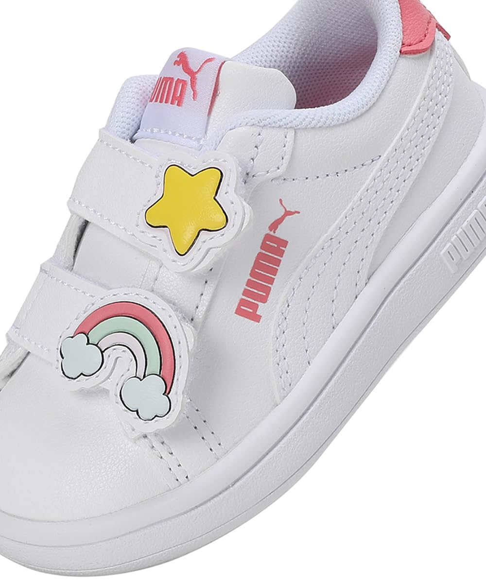 PUMA Smash 3.0 à Scratch Badges White Passionfruit