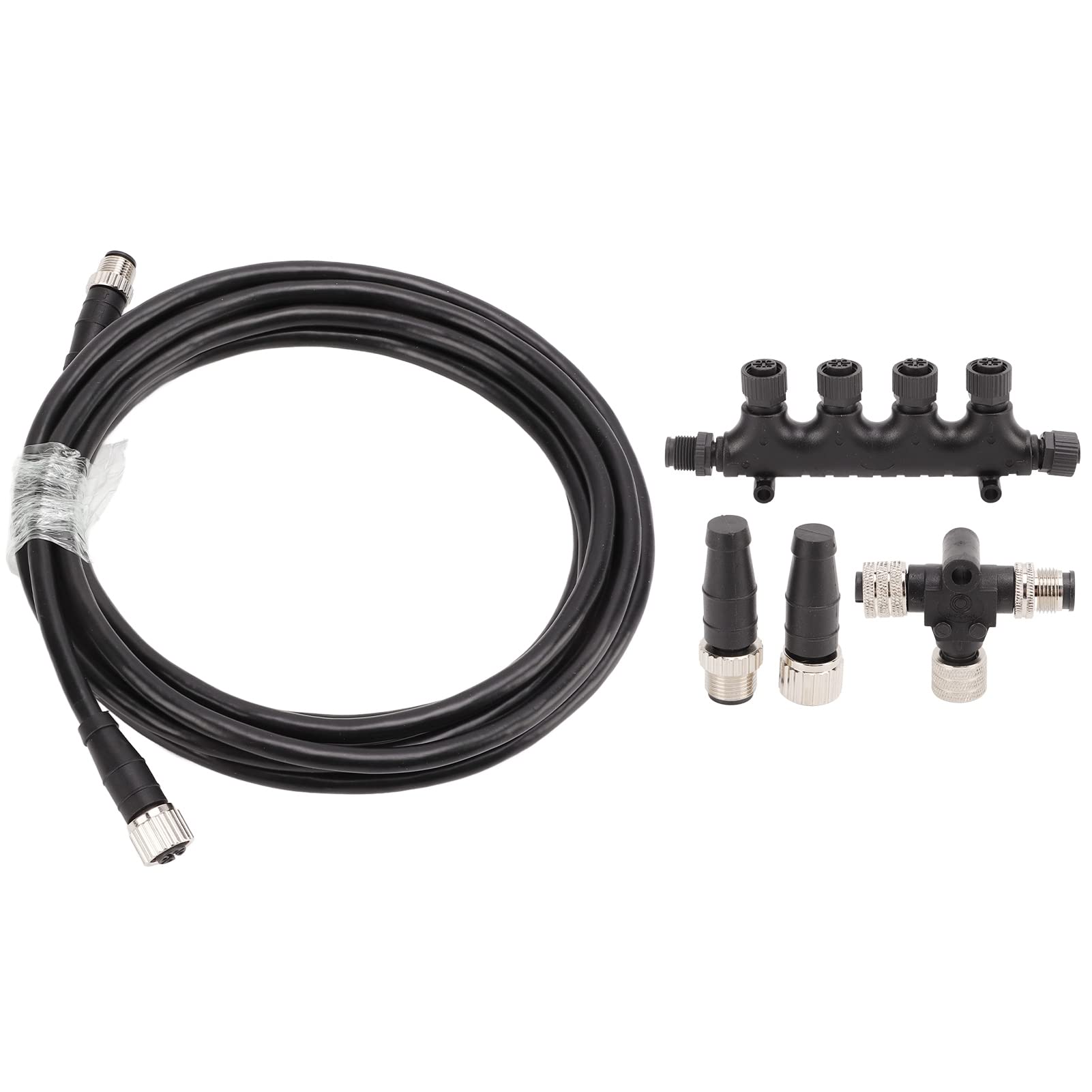 Generic Kabel NMEA 2000 5-pinowy Gwint Kabla Szkieletowego do zastosowań Morskich Kompatybilny z Zestawem Startowym Szkieletu Simrad B&G Navico Networks Zawiera Adapter Trójnika Kablowego Złącze