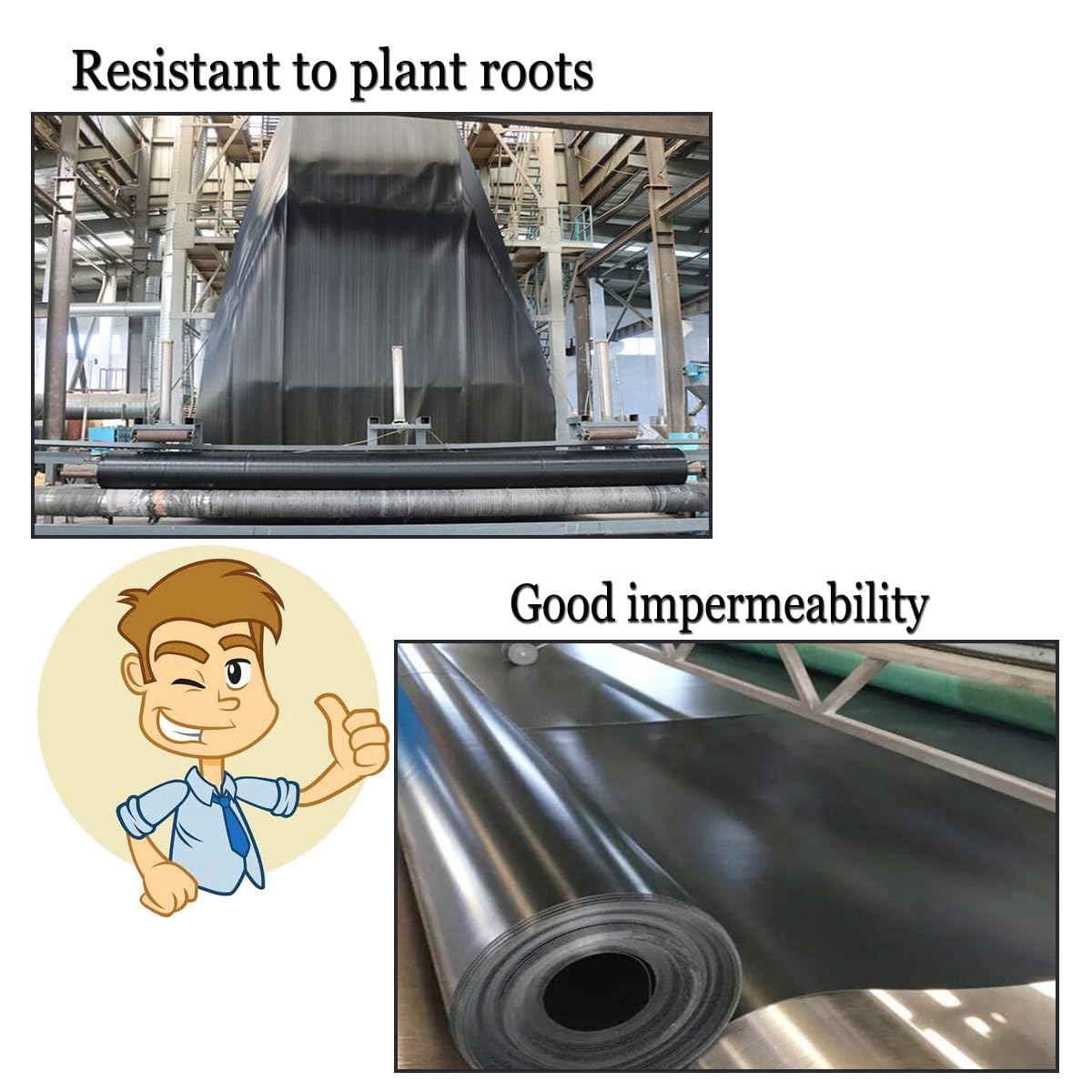 Telo per laghetto Resistente e di Spessore Elevato, antistrappo e a Tenuta stagna, Perfetto per fontane da Giardino, Piscine e Laghi Artificiali (7x7 m/23x23 Piedi).