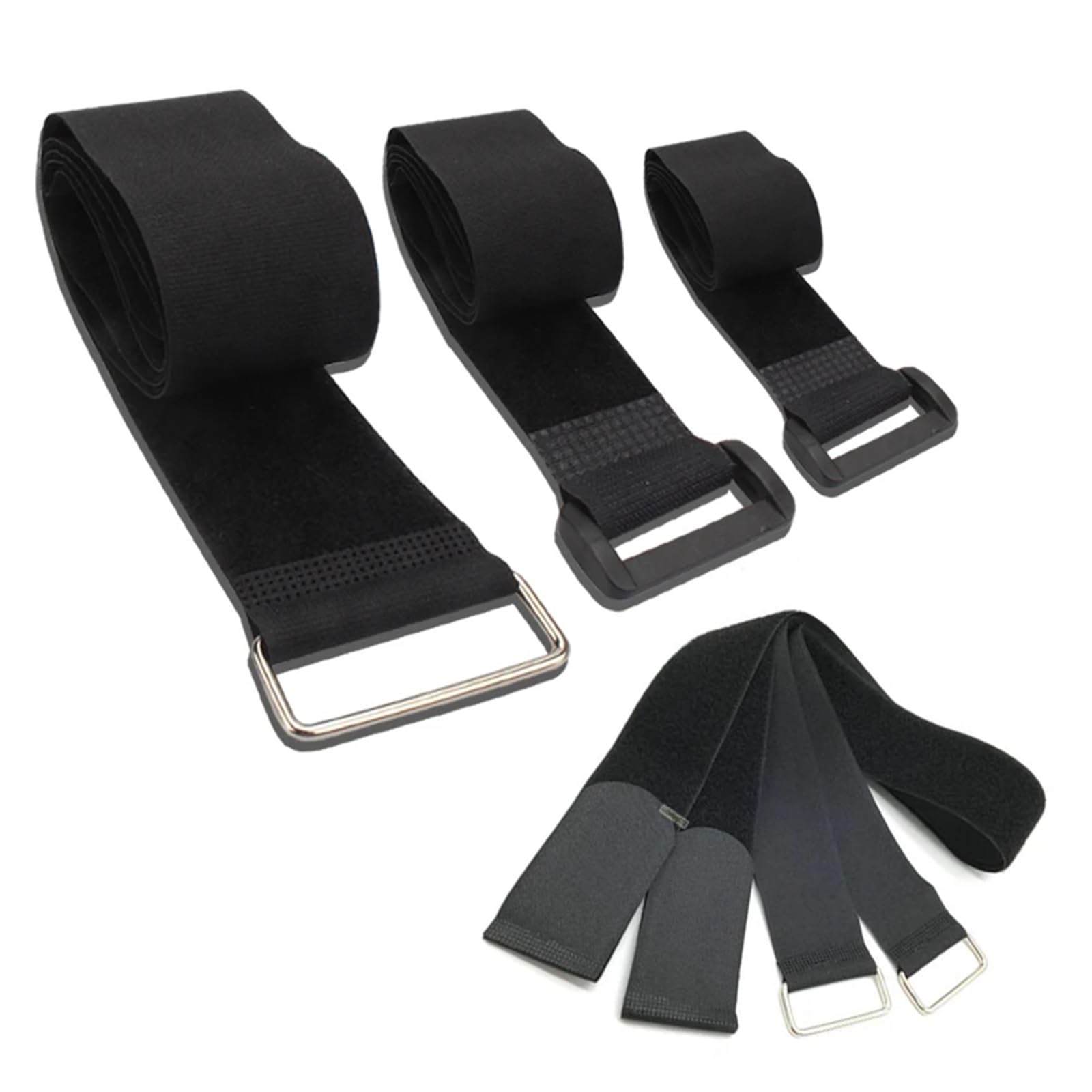 Tie Down Strap, 100 * 5 cm Nylon Cargo Straps Hook and Loop Fastener Ratchet Belt Lugga Holder Fastener for Motorcycle Bike Outdoor Camping Bags(100 cm x 5cm)