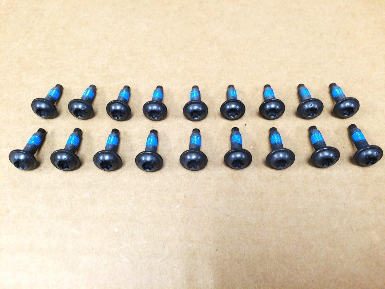 18 ea. Front and Rear Bumper End Cap Torx Screws. FITS All 1997 to 2006 Jeep Wrangler TJ Models
