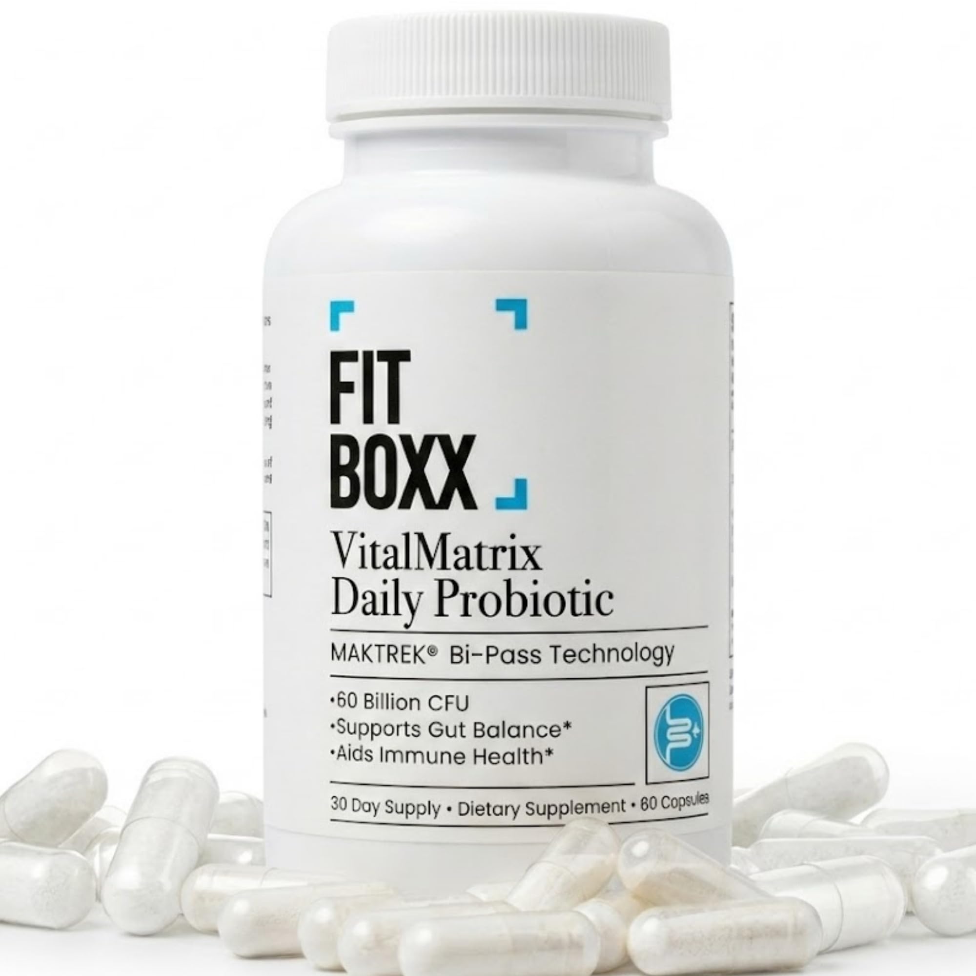 VitalMatrix Daily Probiotic | 60 Billion CFU | Digestive, Immune & Women’s Microbiome Support | Advanced Delivery | 30 Day Supply