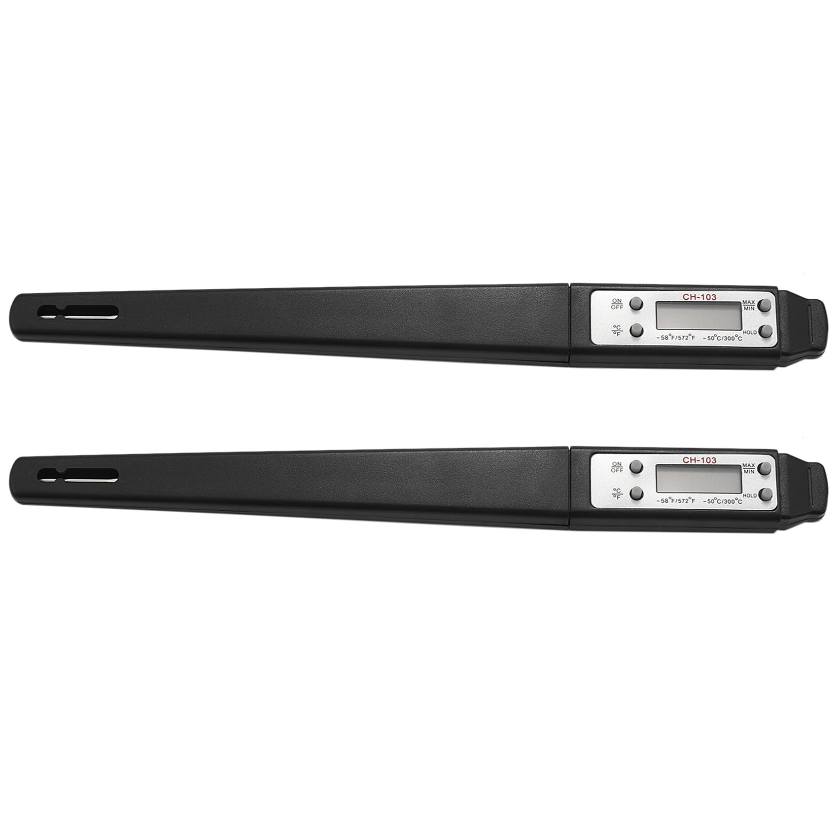Hndhbfgrt 2X Cooking Food Thermometer Digital Instant Reading Meat Thermometer Barbecue Thermometer High (Black)