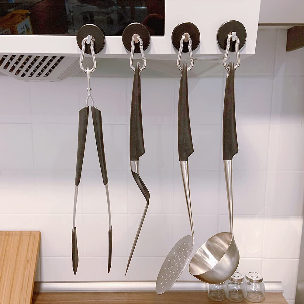 Heavy Duty Magnetic Hooks - 170lbs Strong! -8 Heavy Duty Magnetic Hooks - 170lbs Strong! -8