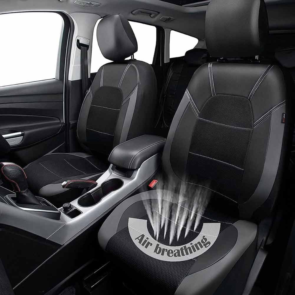 2 Piezas Fundas Asiento Coche para Ford Transit Courier I 2014-2023 2024 2025 2026, Juego Fundas Cubreasientos Protectoras Fundas Asientos Delantero Cómodo Transpirable,C/Blue