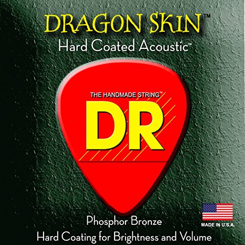 DR A DRAG DSA-10/12 Dragon Skin Jeu de cordes pour guitare acoustique 12 cordes - Les Beatles, Paul McCartney, John Lennon, RIngo Starr, George Harrison DR A DRAG DSA-10/12 Dragon Skin Jeu de cordes pour guitare acoustique 12 cordes