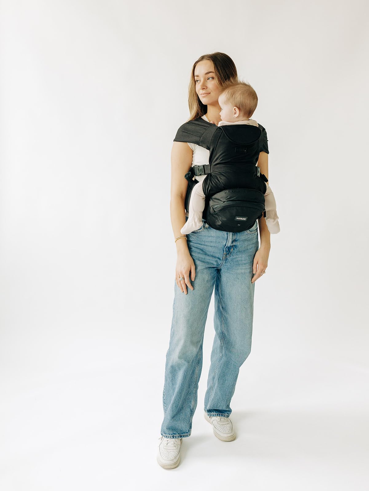 Tushbaby Hands Free Carrier Set (Black), Hipseat and Snug - Image 2