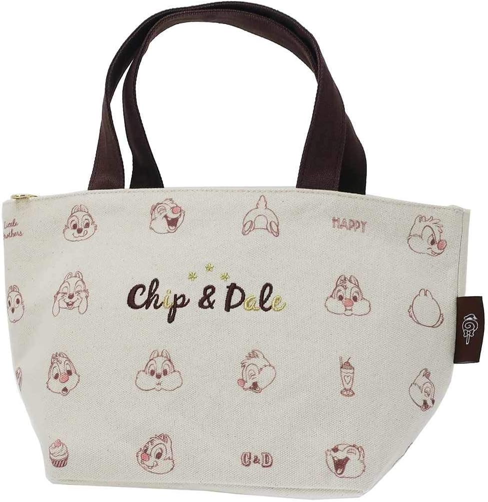 Amazon Co Jp チップ デール 保温保冷 ランチバッグ 保冷ポーチ付き ミニトートディズニー ホーム キッチン