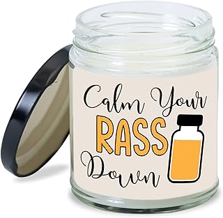 MEDROC Nurse Candle Calm Your RASS Down Thank You Gift for Nursing Medical Coworker Women Men, Birthday Christmas Graduation Gift for New Nurse Doctor Pharmacist, Nurses Week Decoration Home Gift