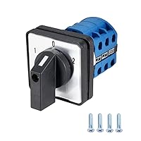 Vista 9 de Interruptor de cambio LW28-20 3 posiciones 8 terminales Selector de leva giratorio universal Interruptores de bloqueo 550V 20A