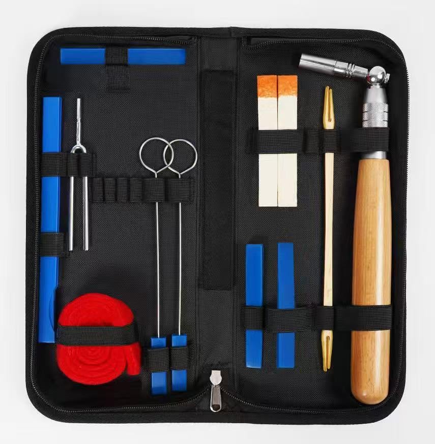 Piano Tuning Kit with 13 Tools and Case