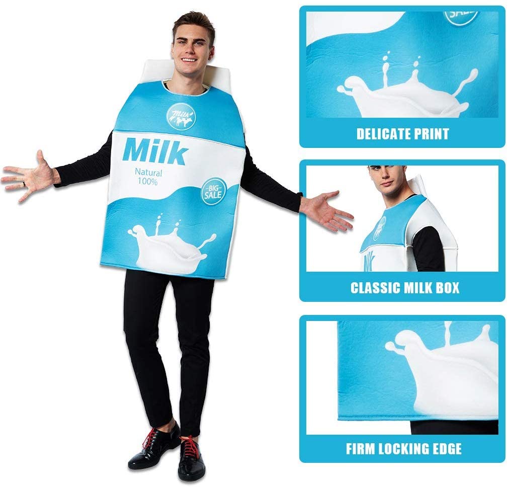 EraSpooky Latte E Biscotti Costume Cosplay Per Adulti Divertente Vestito Da Festa Abiti Di Halloween