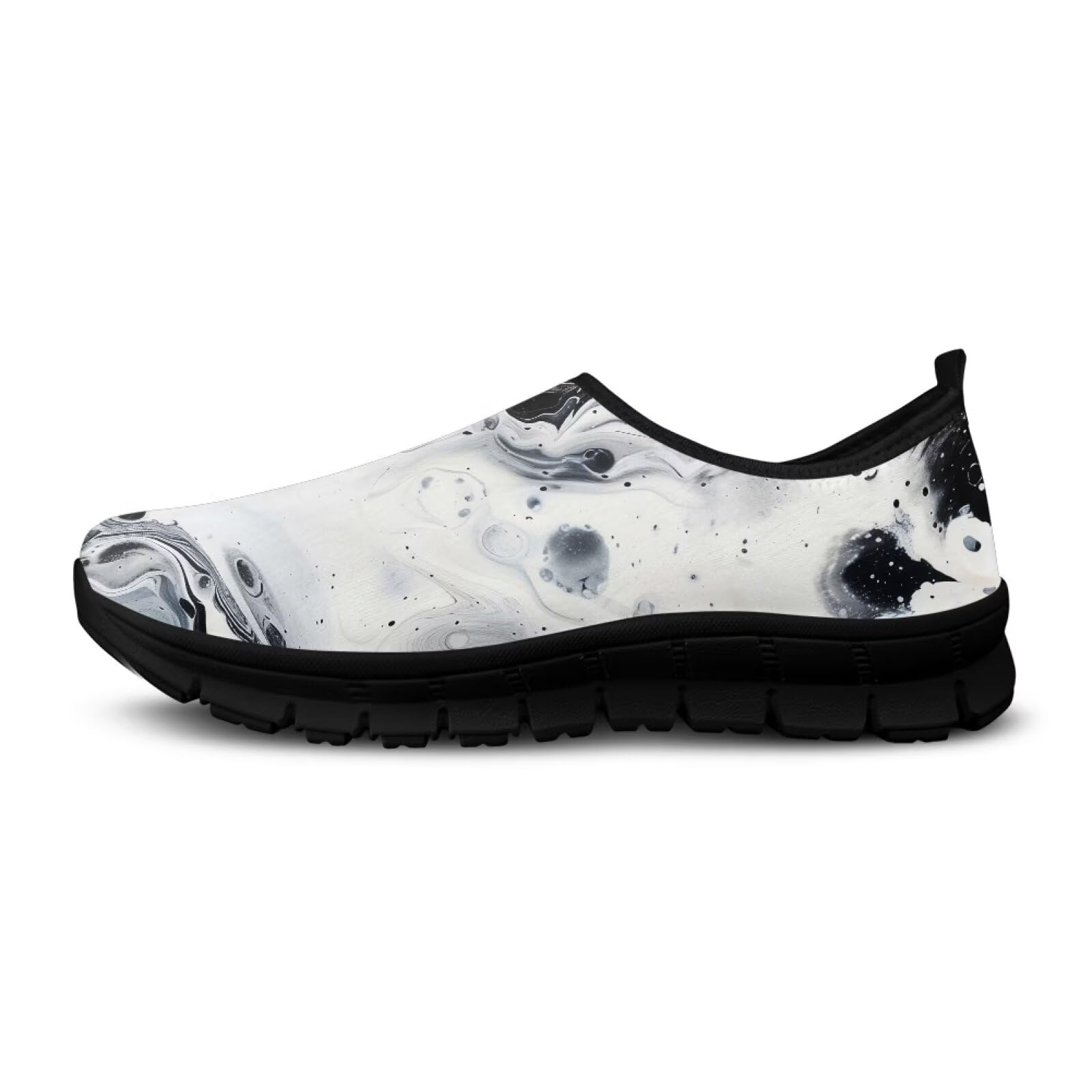 Męskie buty do biegania w mieście, lekkie podparcie łuku, oddychające mokasyny na rower, kemping, spacery, czarna podeszwa, strumień atramentu, 40 EU