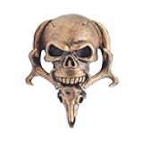 Sakali Specail Skull with Beard Car Gear Stick Shift Shifter Knob Universal fit for Most Manual Transmission or Automatic Transmission Without Lock Button(Copper)