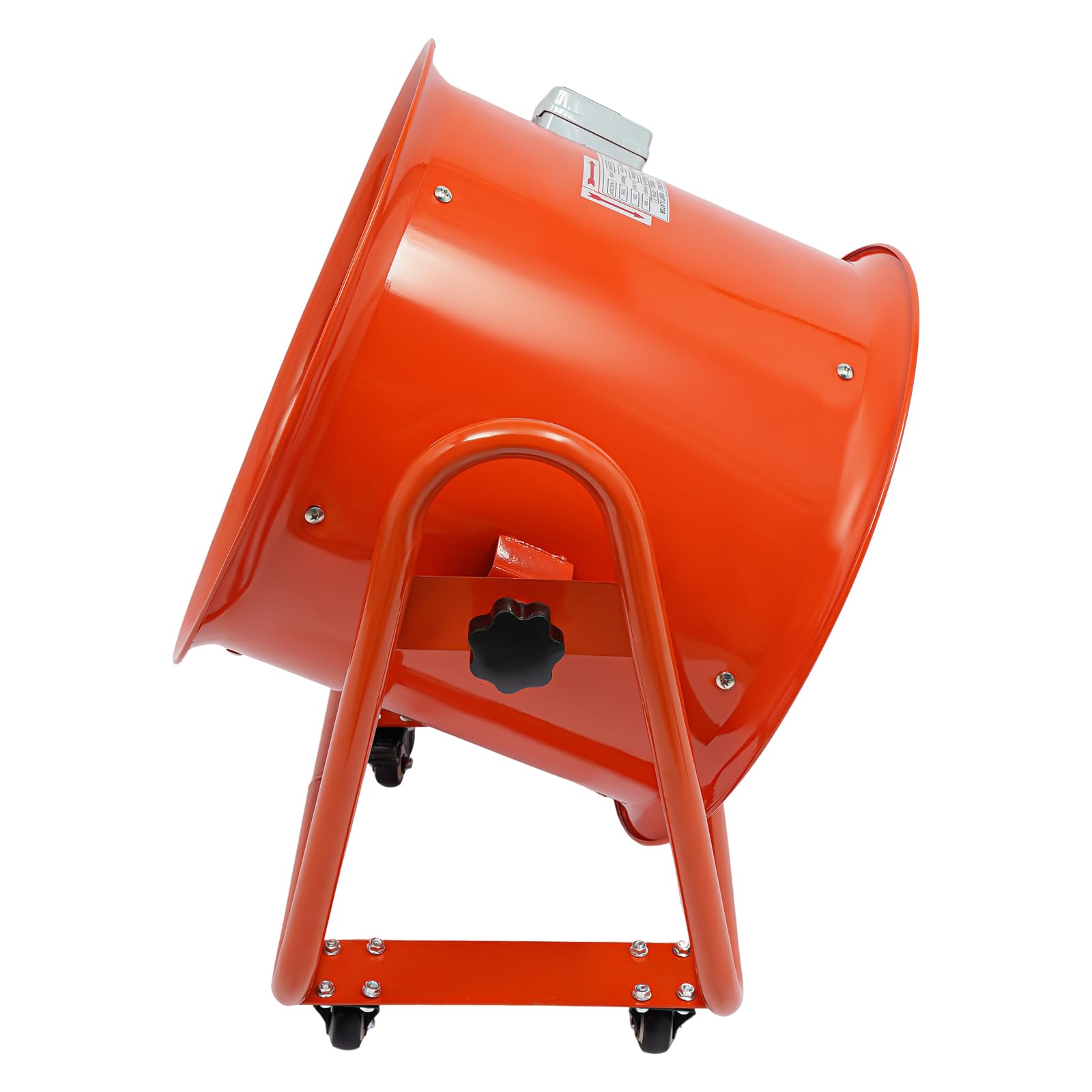Bauventilator Ø400/450mm mit 1100W - Baugebläse 2800 U/min Axiallüfter Axialgebläse für schnelle Trocknung geräuscharm mit nur 74dB für Baustellen und Industrie (18 Zoll)