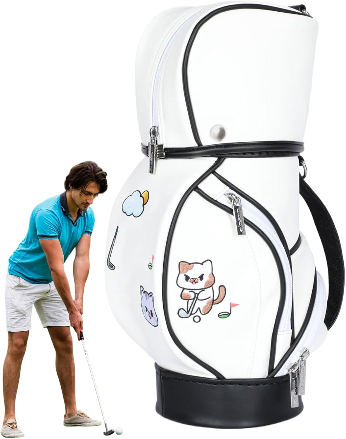夏ゴルフ カートバッグの中身 ゴルフ バッグ 女性 用 レディース 向け - 軽量小型バックパックオーガナイザー - レディースカートバッグ,男性 と 女性 の