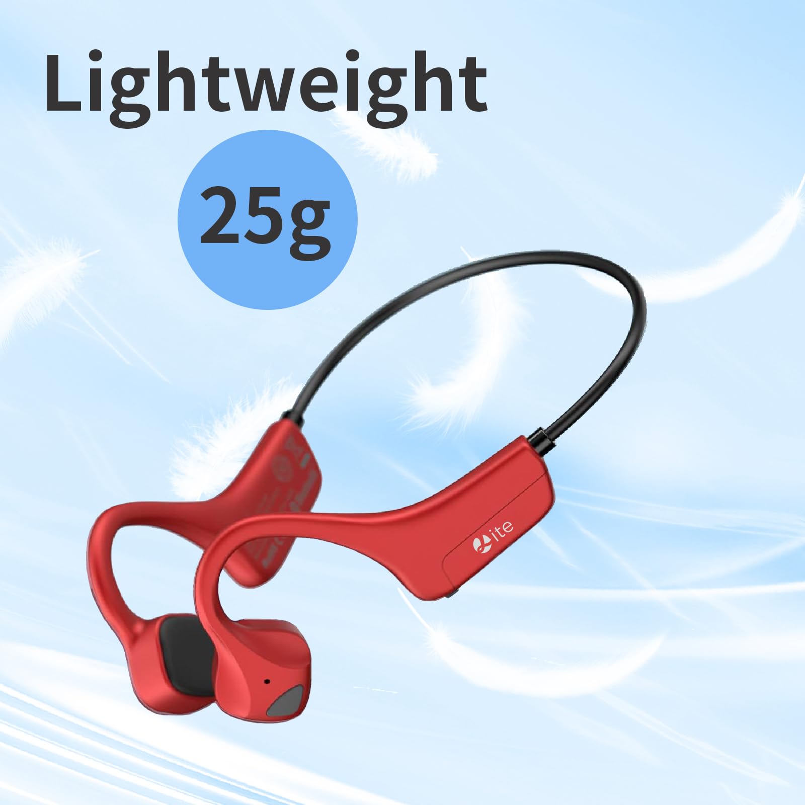 Cuffie Bluetooth a conduzione ossea auricolari aperti auricolari wireless Bluetooth titanio leggero impermeabile per allenamento corsa escursionismo passeggiate ciclismo