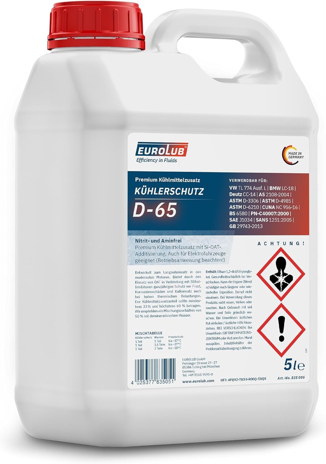 EUROLUB Protezione del radiatore D-65-5 L