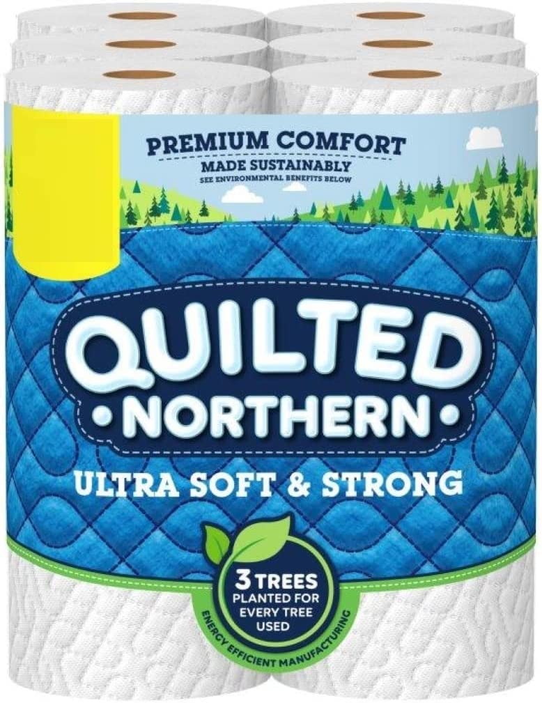 Photo 1 of Quilted Northern Ultra Soft & Strong Toilet Paper, 18 Mega Rolls = 72 Regular Rolls 6 count (Pack of 3)