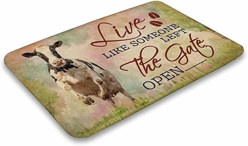 Miniatura 4 de Allijune Live Like Someone Left The Gate Open Cow - Vaca abierta para los amantes de las vacas decoración del hogar regalos de inauguración de la