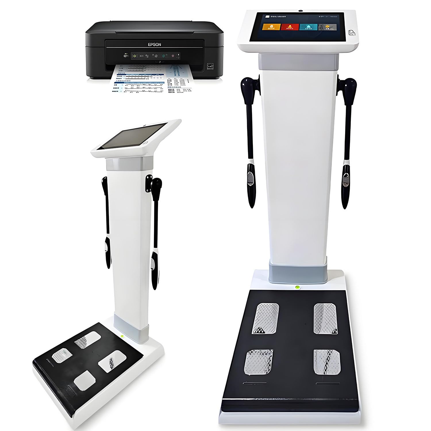 Smart Body Fat Scale BMI Analyzer 10 1 HD Touch Health Monitor Body Weight Composition Tracker with Printer