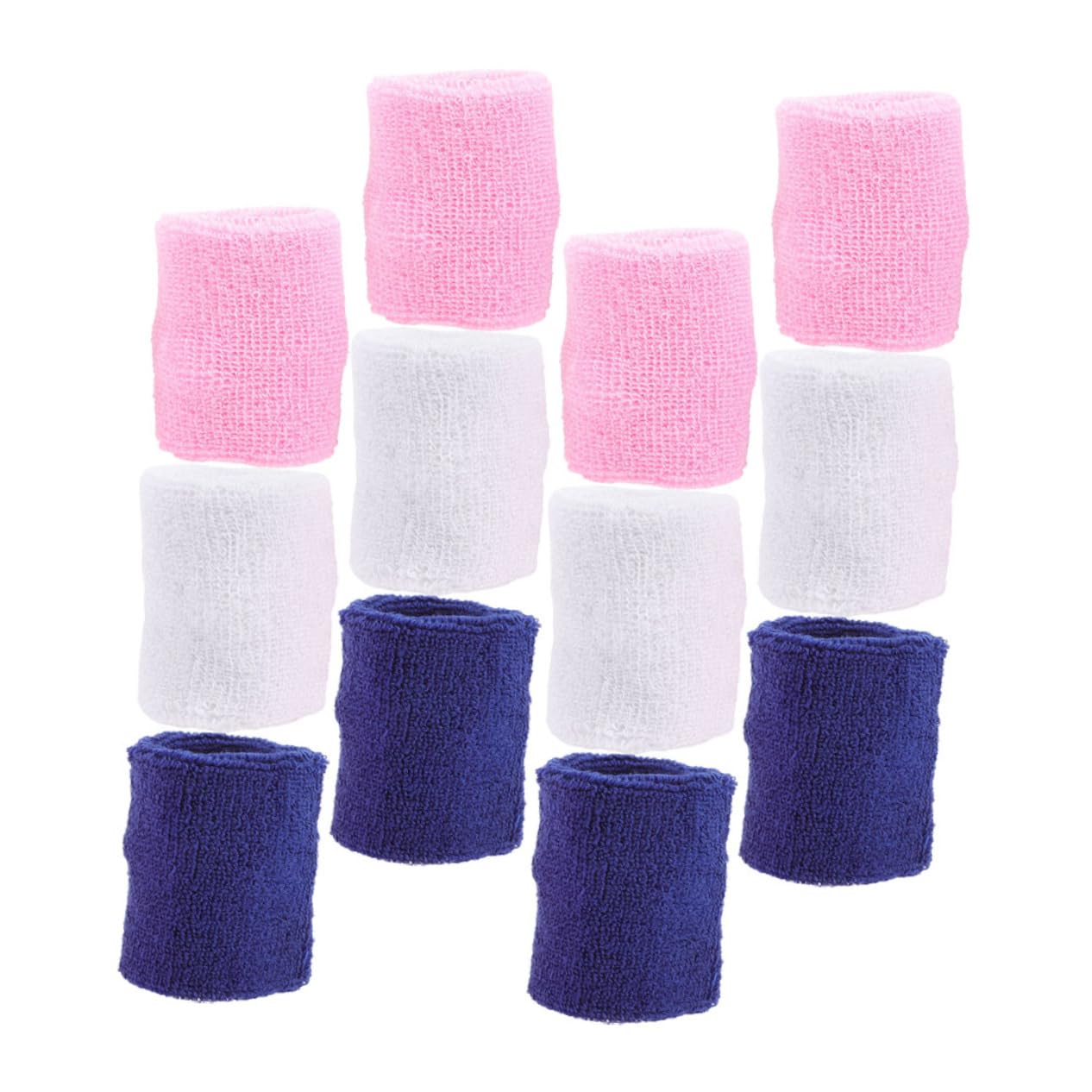 BESPORTBLE 60pezzi Bracciali Sportivi Assorbenti Per Polsi Da Morbido Per Teenagers Protezione e Supporto Elastico Per Corsa Basket e Allenamento