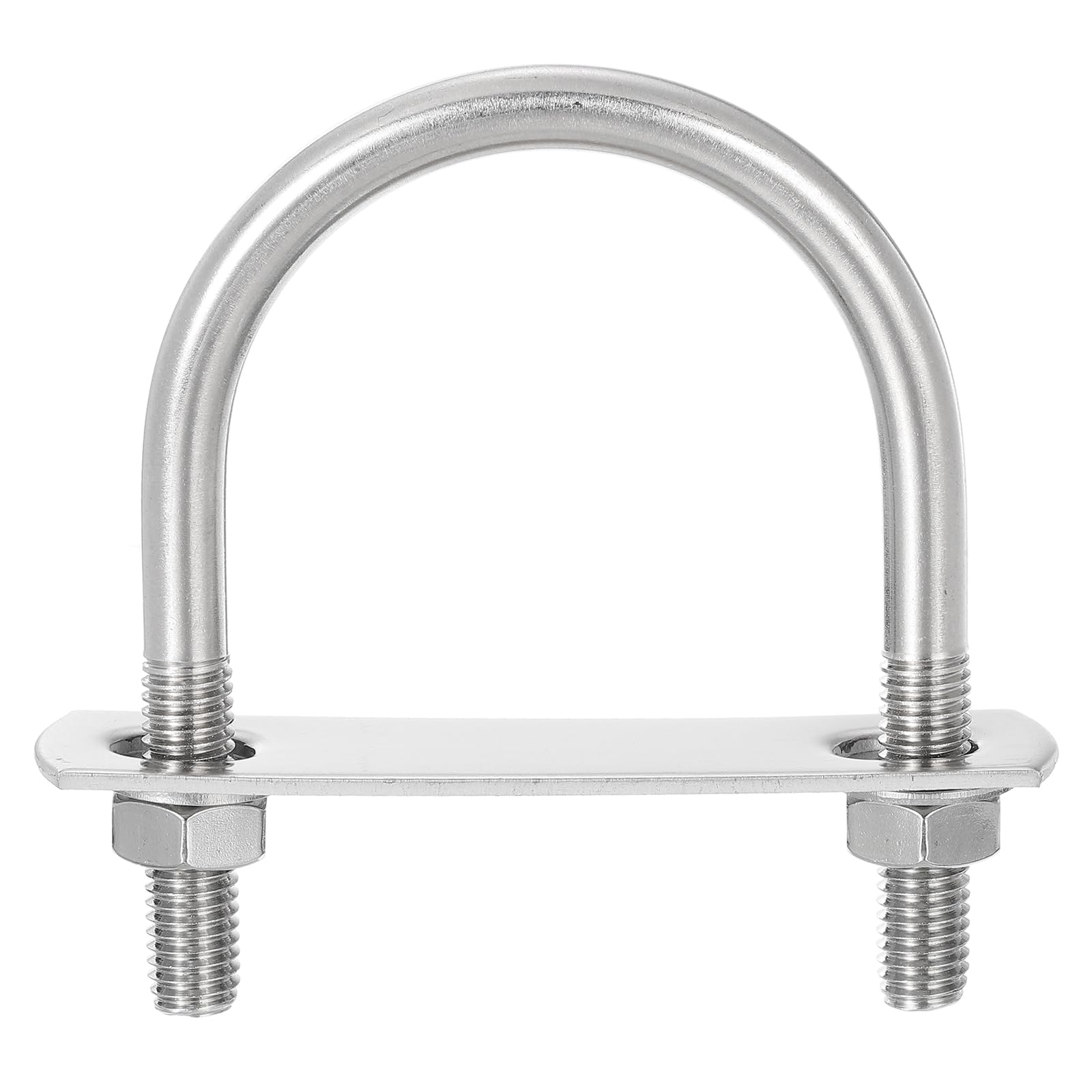 QUARKZMAN Set di Bulloni a U, 8 Set 48mm(1.89") Larghezza Interna 75mm Lunghezza M8 Bullone a U in Acciaio Inossidabile 304 Bulloni a U con Dadi e Piastre, per Rimorchi per Barche