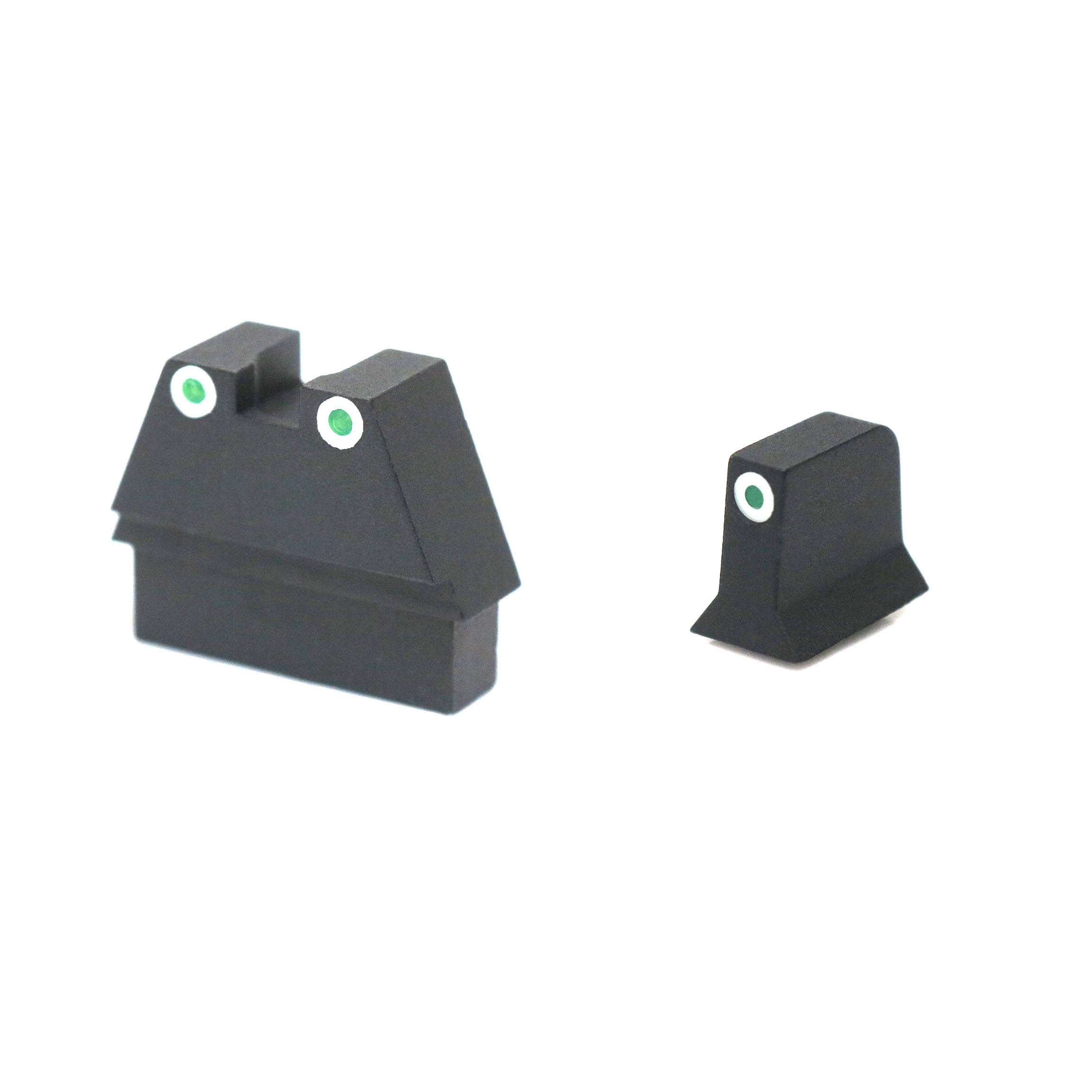 AW Custom VX Suppressor Height Sight Set for AW, Tokyo Marui, WE G17 Airsoft GBB (Black)