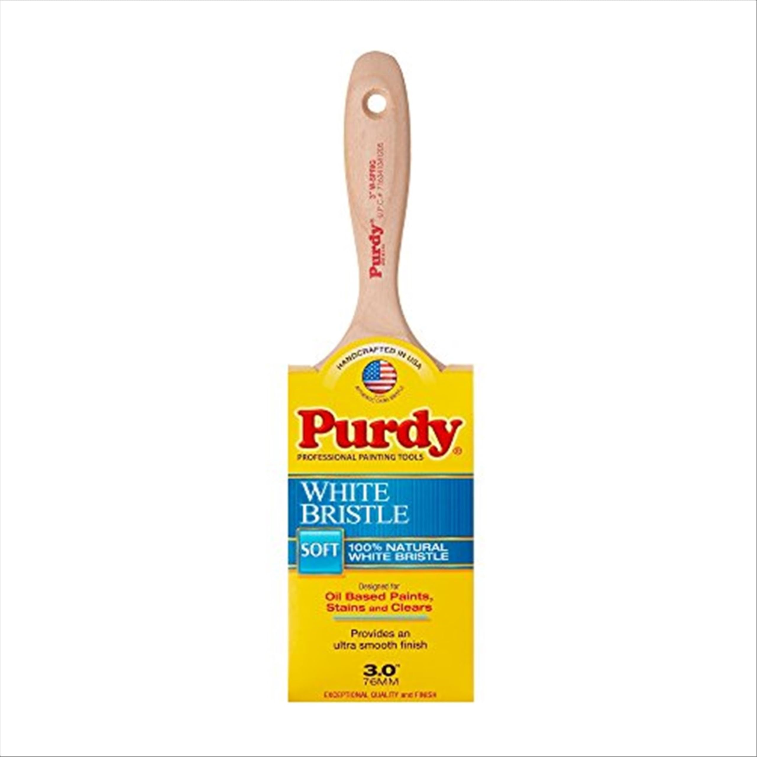 Purdy 144380430 White Bristle Series Sprig Flat Trim Paint Brush