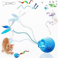 Vista 1 de New Upgraded Cat Ball Toy - Speedy Tail 2.0 Cat Toy, Interactive Cat Toy Ball, Stimulating Toys and Juguetes para Gatos, Cat Toys for Bored