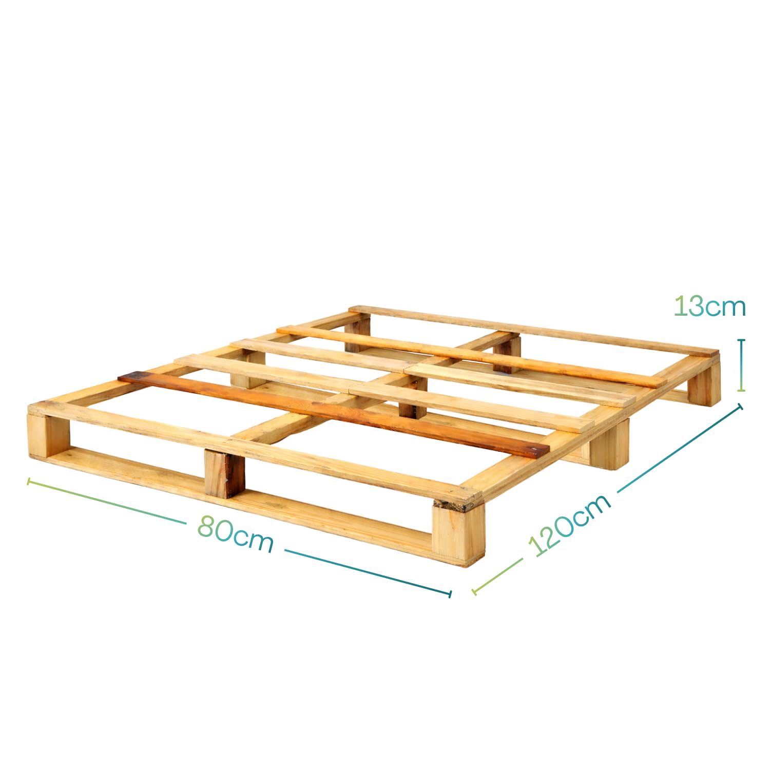 Paluplus 10 Pedane vuote in Legno, Misura 120x80 cm, Bancali Pellet a Perdere per Magazzino, Logistica e Trasporto Merci