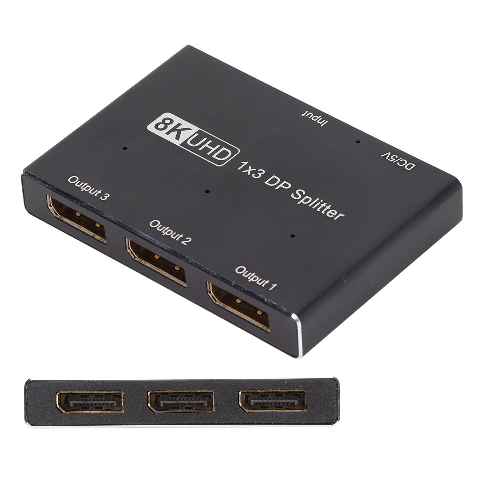 Rozdzielacz DisplayPort 8K, Potrójny Koncentrator MST, Adapter 1x3 dla Systemu IOS, Kompaktowa Konstrukcja, Wyjście 4K 144 Hz
