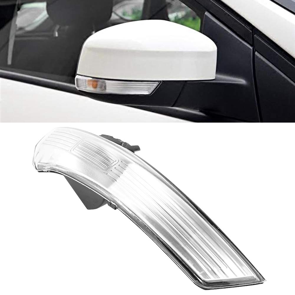 Qiilu Indicador de espejo , luz de señal de giro con indicador de espejo retrovisor izquierdo/derecho para Focus 2012-2017(right)