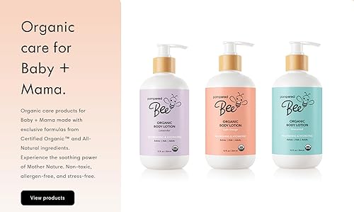 Miniatura 5 de Loción corporal orgánica (naranja claro) para bebés, niños pequeños y niños, con mantequilla de semillas de capuaçu y raíz de malvavisco -