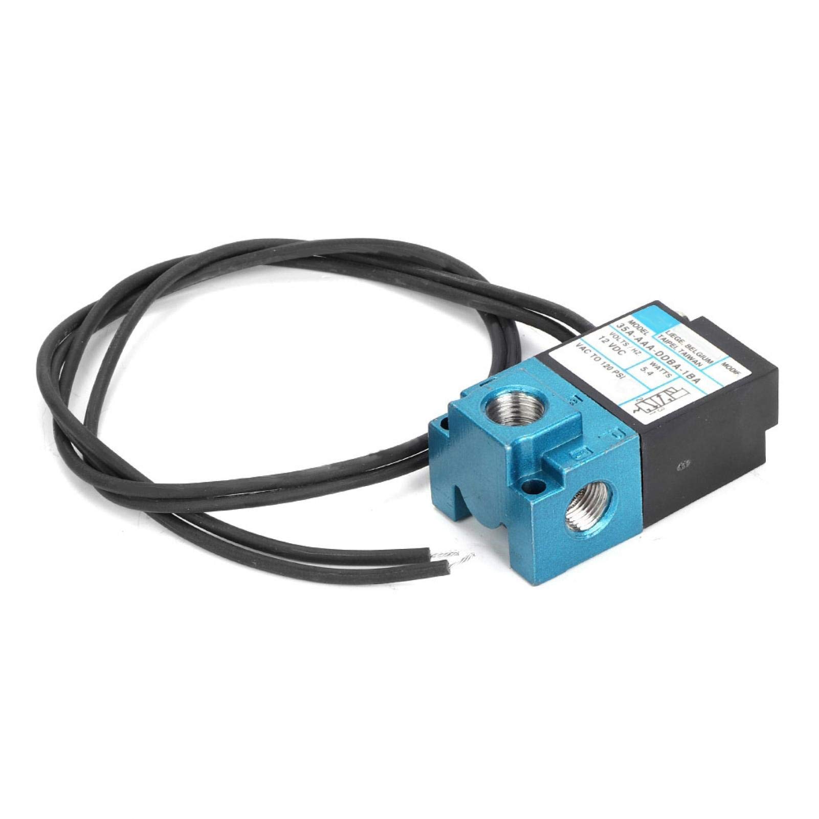 Akozon Solénoïde Mac 3 ports, électrovanne Mac 3 ports, solénoïde Mac Boost 3 ports avec raccords, 35a-aaa-ddba-1ba, solénoïde Mac