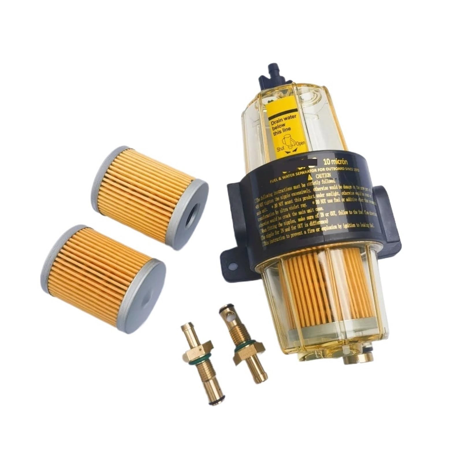 Filtro De Diésel para Coche Uf-10K Elemento De Filtro De Combustible Separador De Agua Conjunto Uf10K Compatible con Honda Fit para Filtro De Combustible Yamaha