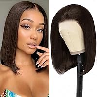 Vista 26 de Peluca Bob Rubia 613 de Cabello Humano Pelucas Cortas de Cabello Humano 8 Pulgadas Peluca Frontal de Encaje 613 Cabello Humano Pre Arrancado Pelucas