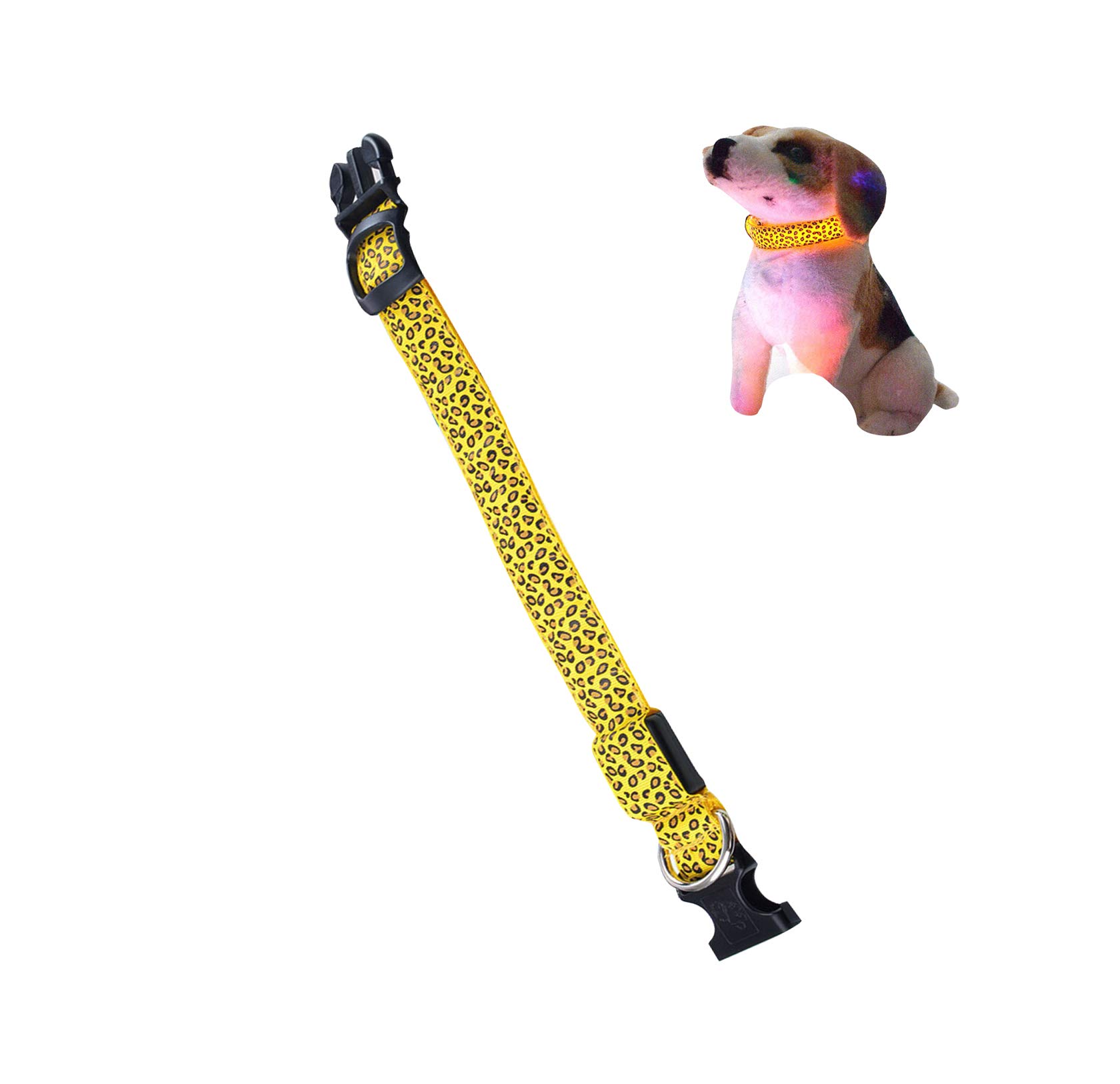 Nema Glow in The Dark Luminous Fluorescent Pet Collar - Yellow - S-image-29