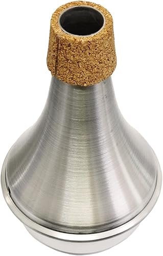 Miniatura 10 de Práctica Silenciador Latón Trompeta Mute Aluminio Corcho Instrumento Musical Parte (Silenciador)