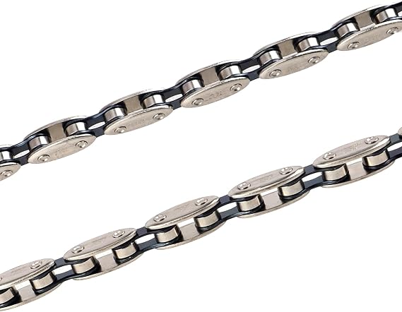 1/8 Inch Bike Chain Bike Single Speed Chain, BMX Bike Chain,Bicycle Chain 1 Speed, 1/2 1/8 inch,100 Links,Press -in Connector,Sliver