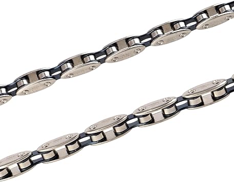 1/8 Inch Bike Chain Bike Single Speed Chain, BMX Bike Chain,Bicycle Chain 1 Speed, 1/2 1/8 inch,100 Links,Press -in Connector,Sliver
