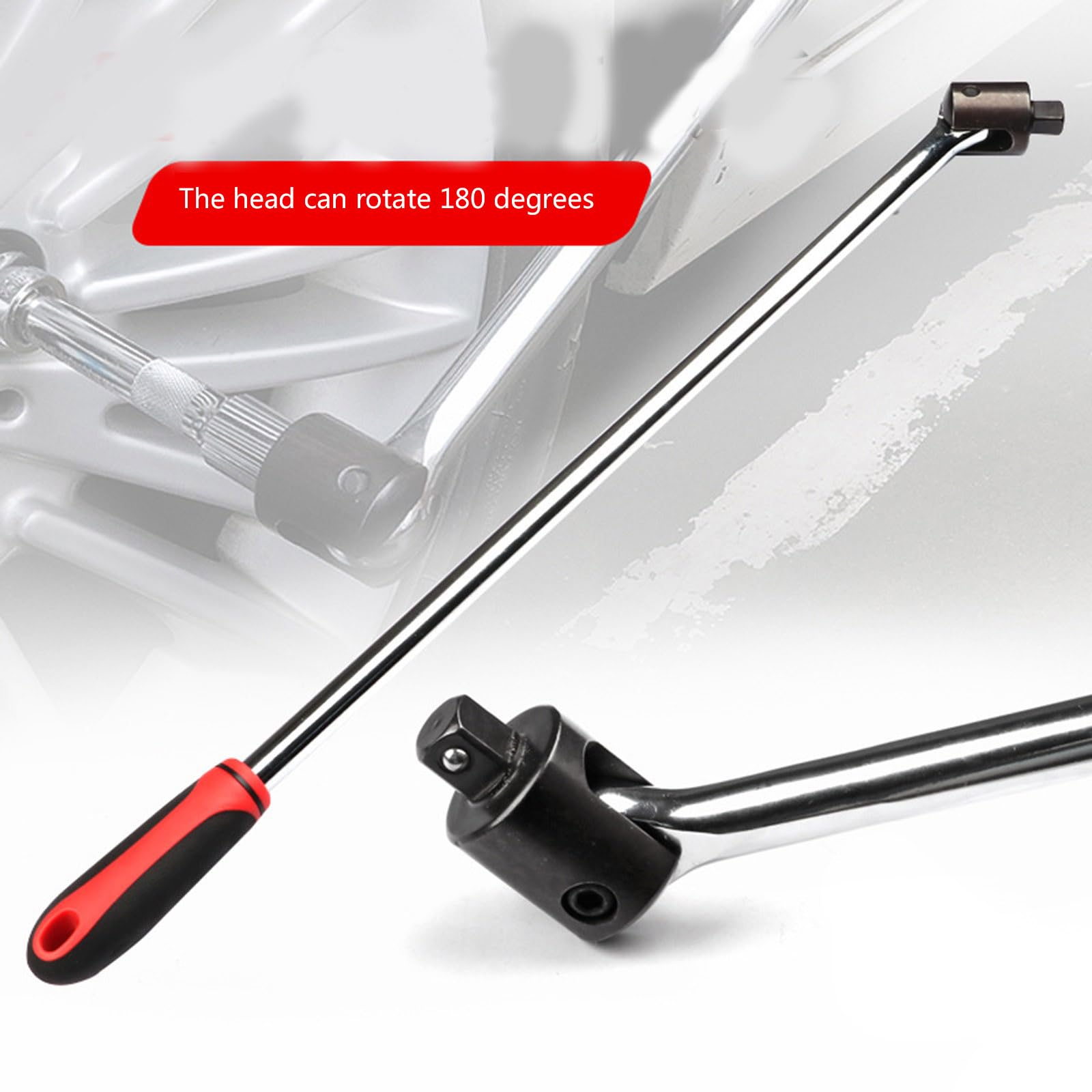 Llave de vaso flexible con diseño de bola con resorte para reparaciones automotrices fáciles, agarre ajustable, cromo vanadio duradero, herramienta esencial para mecánicos y entusiastas del bricolaje