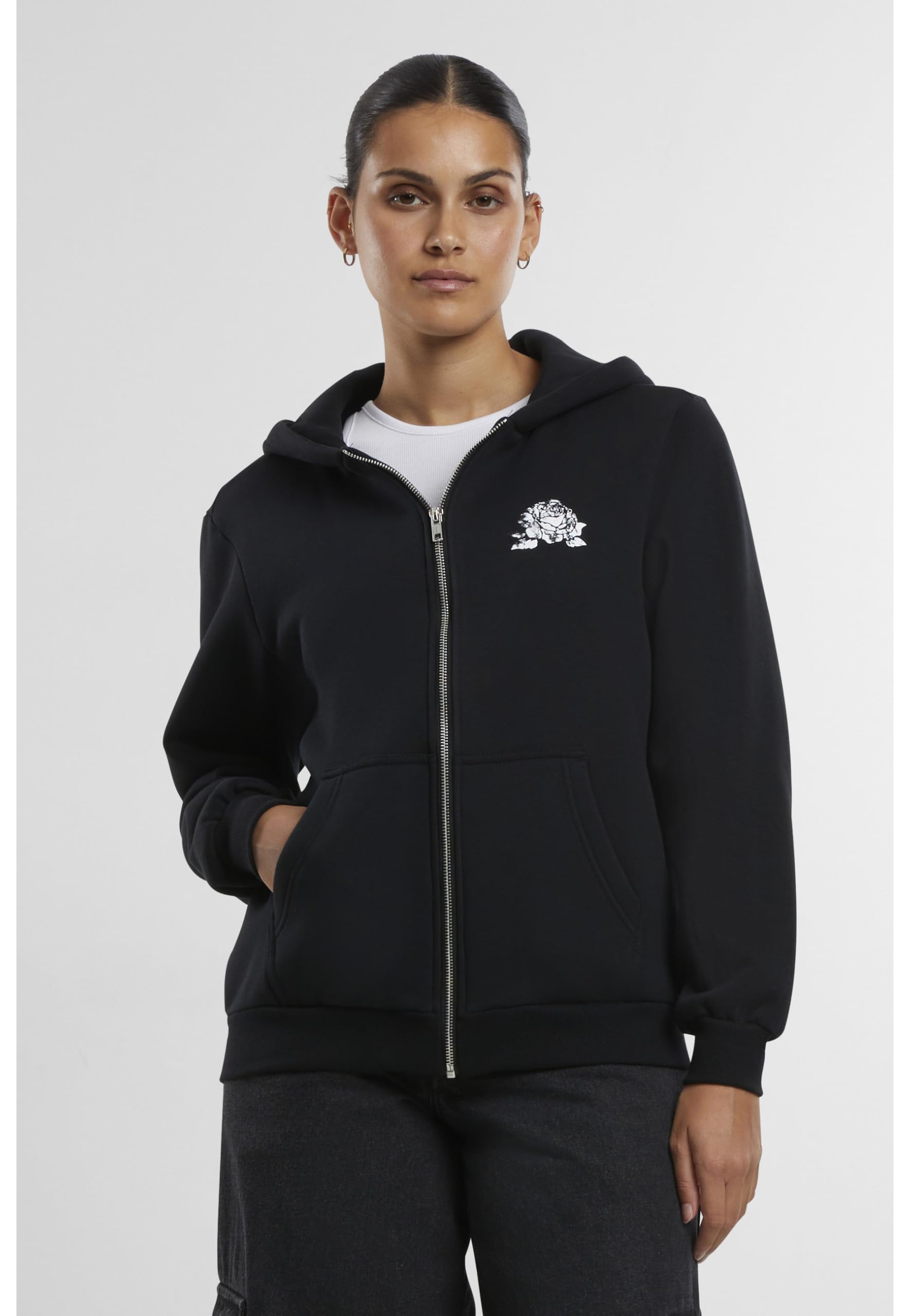 Miss Tee Romantic Dreamers Ladies Fluffy Zip Hoody