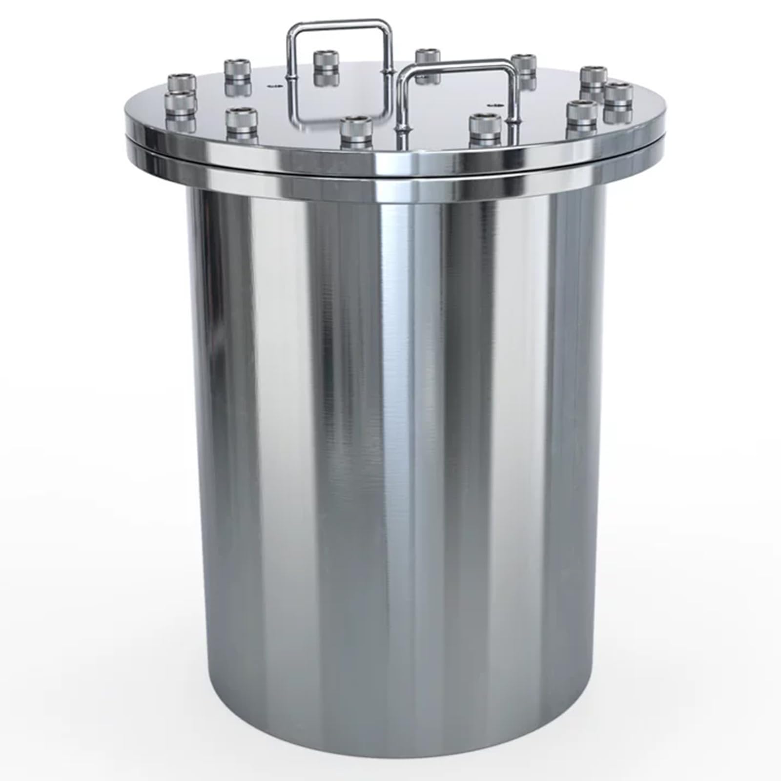 Vituord Stainless Steel Dispenser Pressure Tank, Glue Dispensing Vessel, Leak-proof Seal, With Flanged Lid, Pressure Regulating Valve, For Adhesive Glue & Fluid Transfer 2L