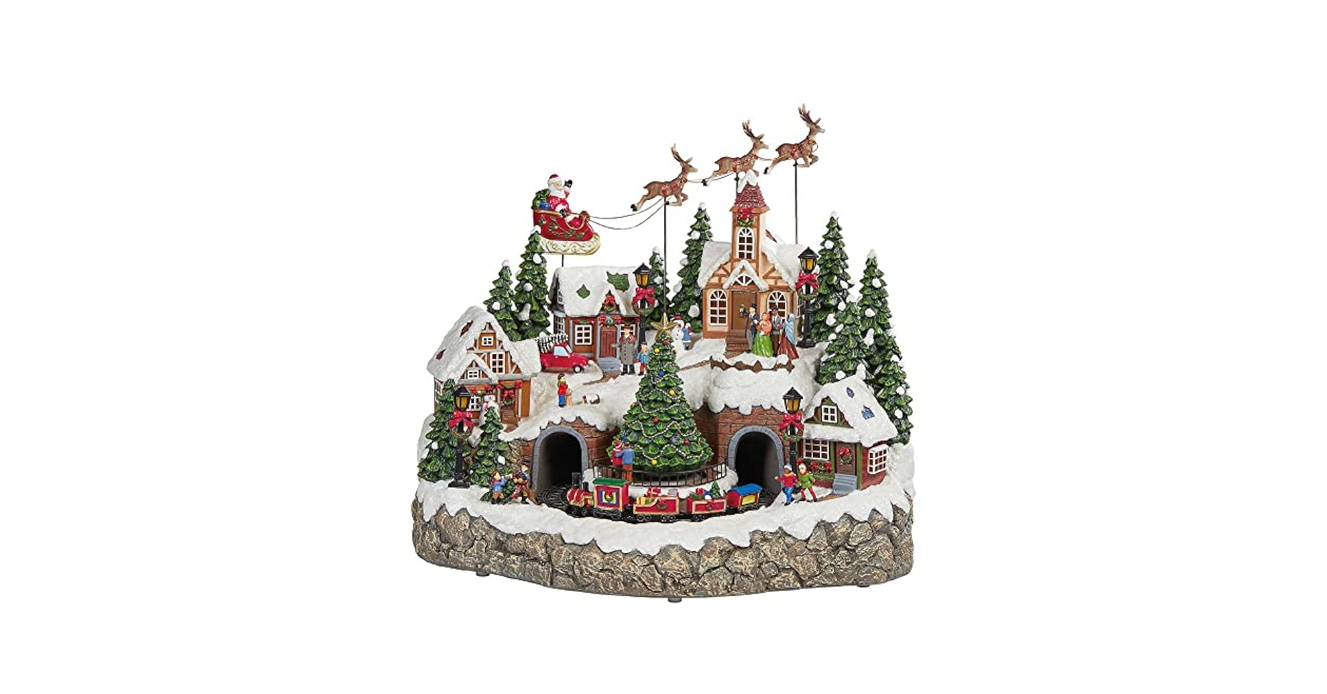 コストコ Animated Village Scene オルゴール 付属品完備 クリスマス ホリデービレッジ | Costco Japan