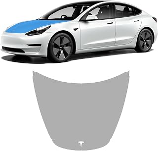 Subject 9 Tesla Model 3 (2017 2018 2019 2020 2021 2022 2023) Premium Pre-Cut TPU Paint Protection Film for Hood (Gloss)
