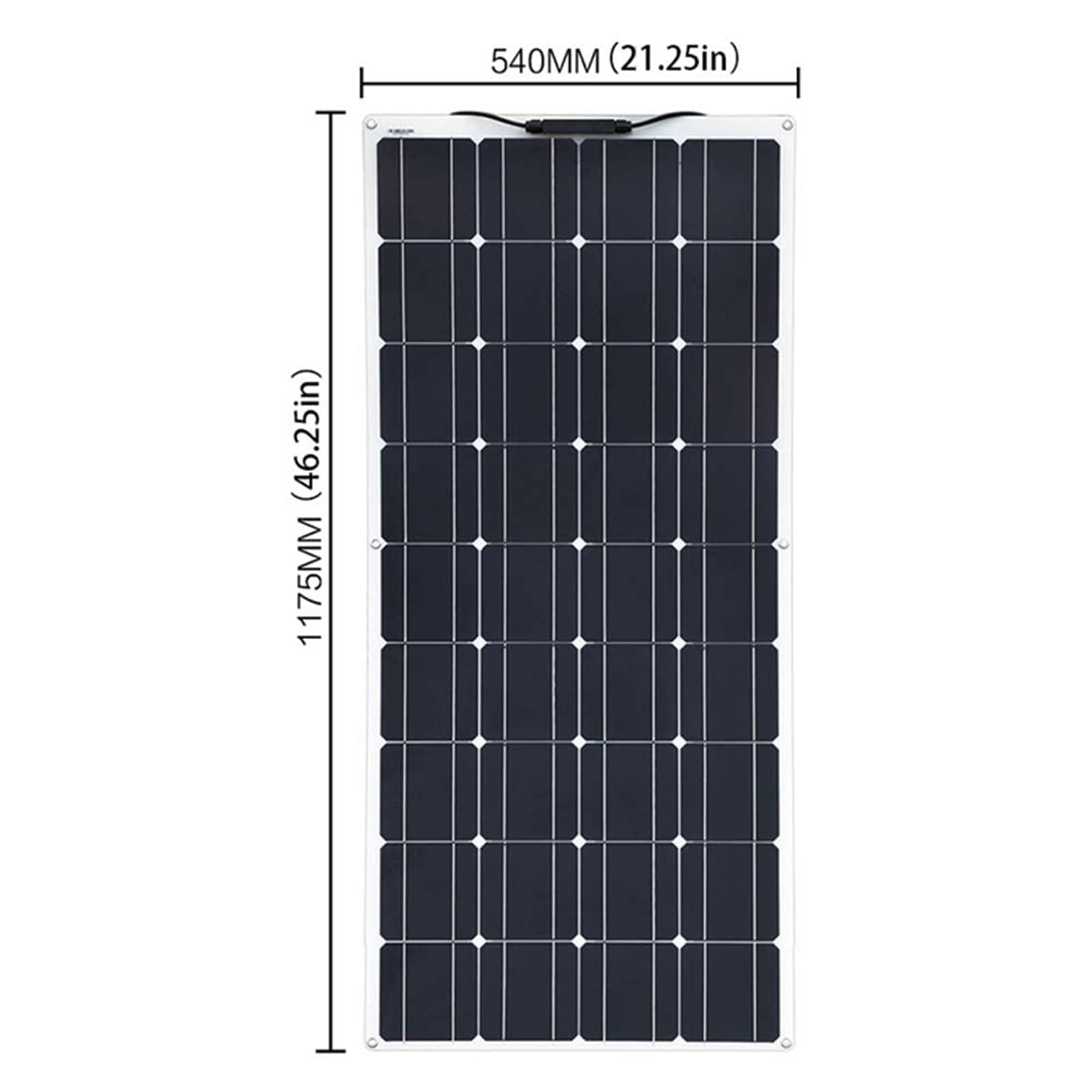 Sistema di Kit di Pannelli Solari da 800 W, Modulo Solare Monocristallino Flessibile da 2 Pezzi 400 W 18 V per Camper, Barca, Tenda, Auto, Rimorchio, Ricarica della Batteria