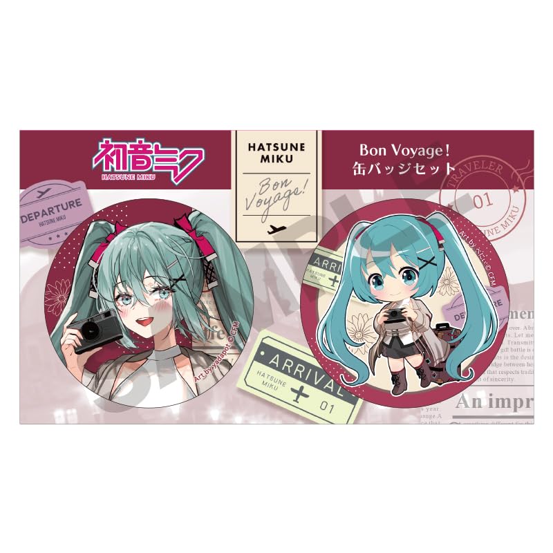 初音ミク 缶バッジ セット ２ Amazon | クラックス(CRUX) 初音ミク 缶バッジ2個セット 直径57mm