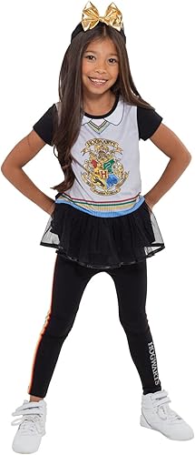Miniatura 2 de Harry Potter Gryffindor Ravenclaw - Conjunto de 3 piezas para niñas, camiseta de cosplay con leggings y diadema